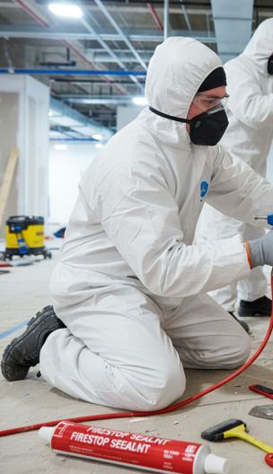 Sellado de penetraciones eléctricas contra incendios